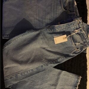 Good American Light Blue Button-Fly Jeans